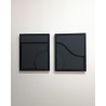 Duo Tableaux Diorama Noir 95×53 cm