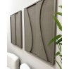 Duo Tableaux Ombra Grège foncé 150×93 cm