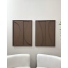 Duo Tableaux Ombra Marron 150×93 cm