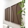 Duo Tableaux Ombra Marron 150×93 cm