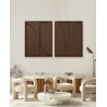 Duo Tableaux Ombra Marron 150×93 cm