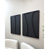 Duo Tableaux Ombra Noir 150×93 cm