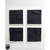 Quad Tableaux Dorelia Noir 95×95 cm