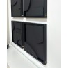 Quad Tableaux Dorelia Noir 95×95 cm