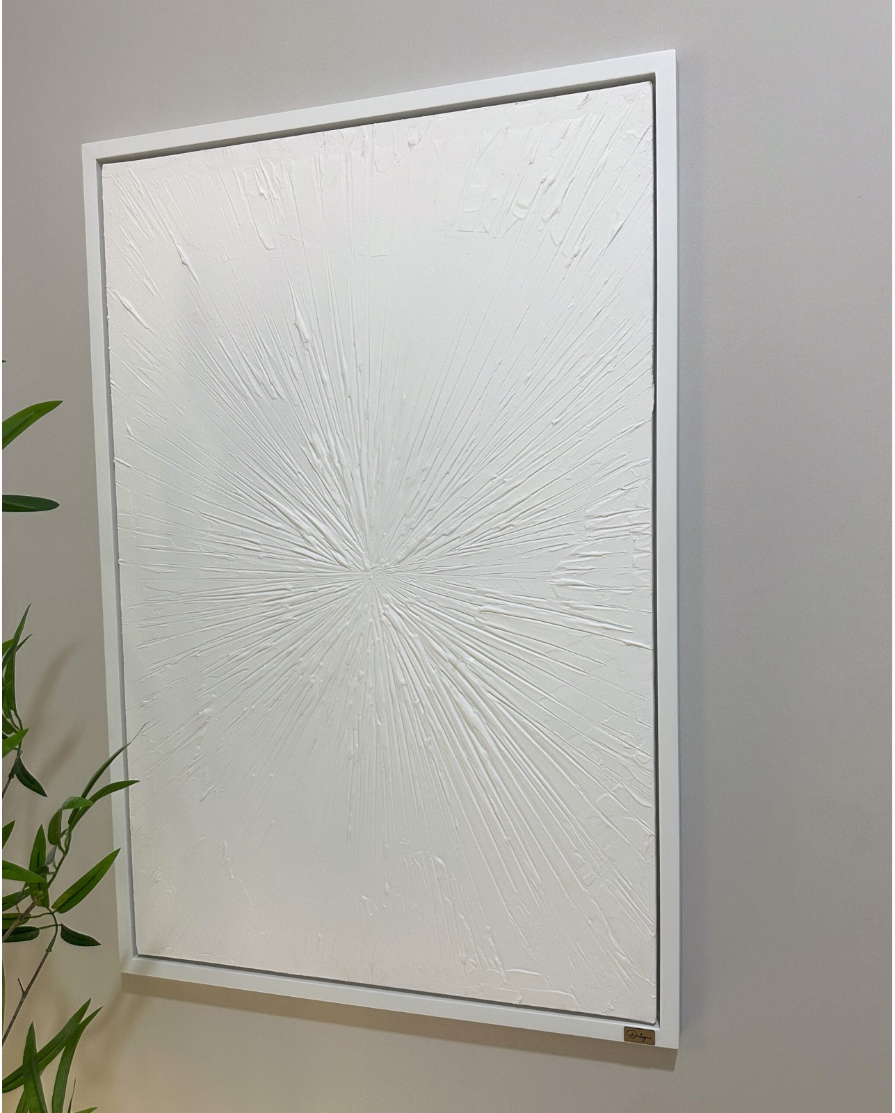 Tableau Brilia Blanc 65×95 cm