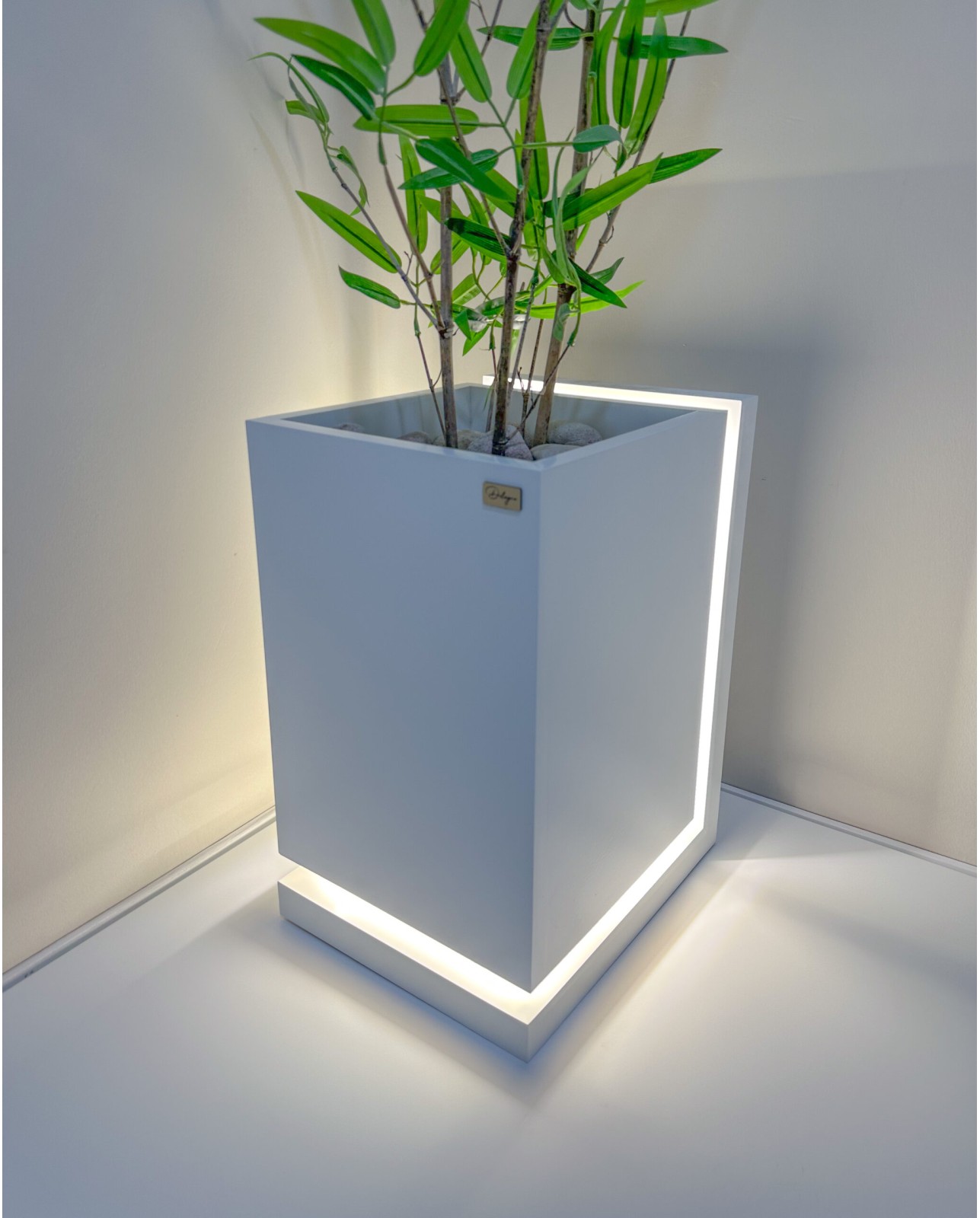 Pot lumineux Floraluce Blanc