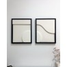 Duo Tableaux Diorama Blanc cassé 95×53 cm