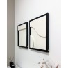 Duo Tableaux Diorama Blanc cassé 95×53 cm
