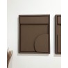 Duo Tableaux Diorama Marron 95×53 cm